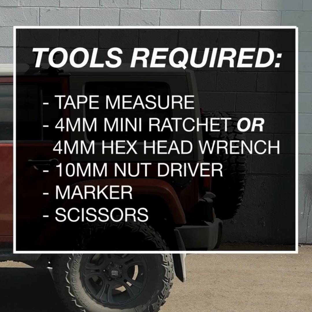 Tools Required for River Quiver Standard Installation