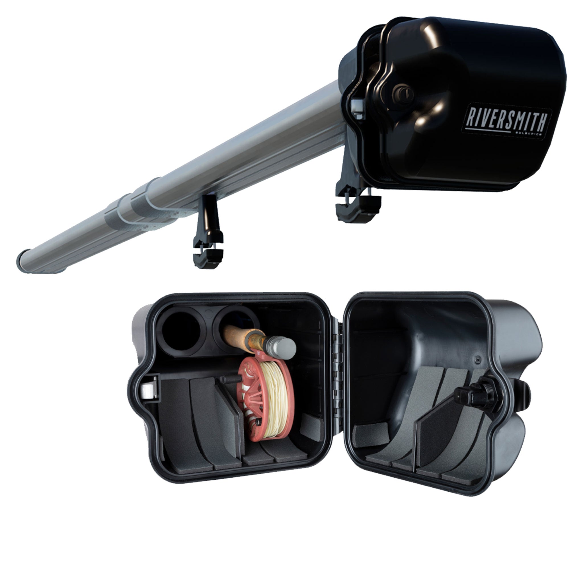 pvc car fishing rod holder R RODLOK 2 Pc for Car- Fishing Pole Rack - SUV Truck Fly Rod Holder Car Pvc Fishing Rod Holder