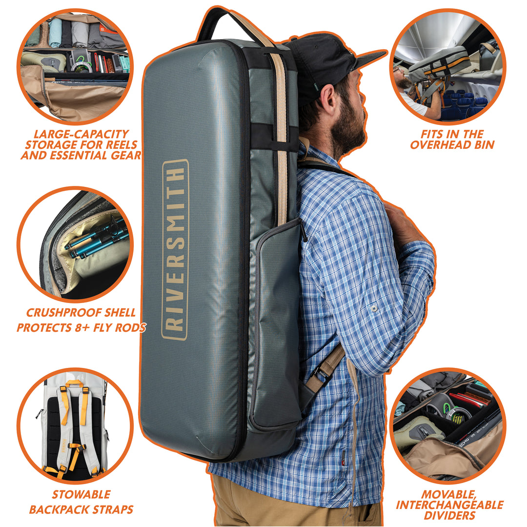 backpack travel case The Travel Pack: Fly Fishing Travel Bag